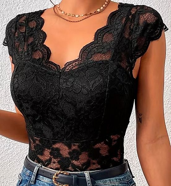 Conray Spitzentop Conray Top mit Spitze V-Ausschnitt / 2002 günstig online kaufen