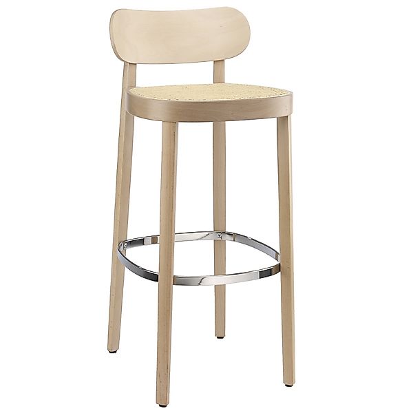 THONET 118 H Barhocker | Sitz-Rohrgeflecht | Buche gebeizt aufgehellt günstig online kaufen