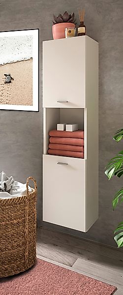 welltime Hochschrank "Tampa, Höhe 125cm, hängend oder stehend montierbar", günstig online kaufen