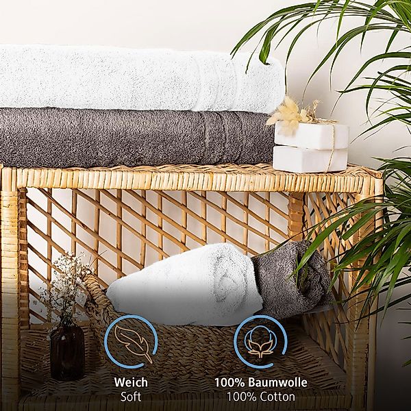 Komfortec Saunatuch Frotte aus 100% Baumwolle, günstig online kaufen