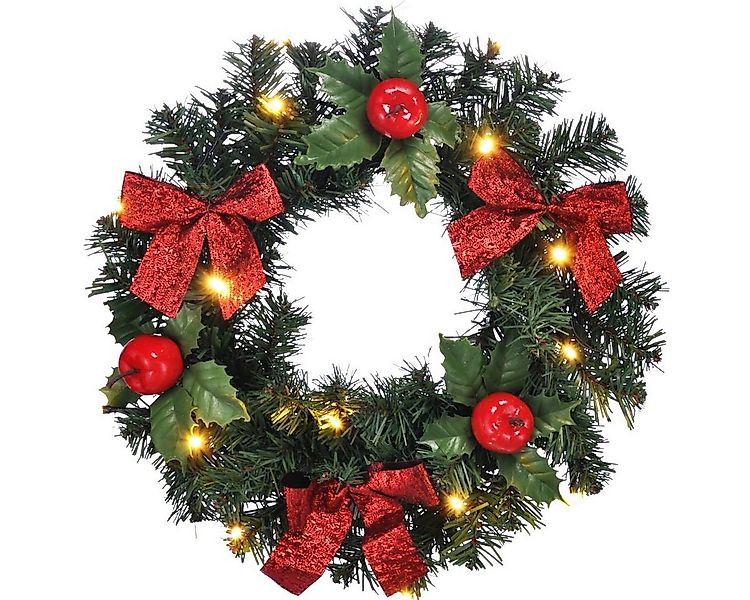 bonsport LED Dekoobjekt Beleuchteter Weihnachts-Türkranz günstig online kaufen