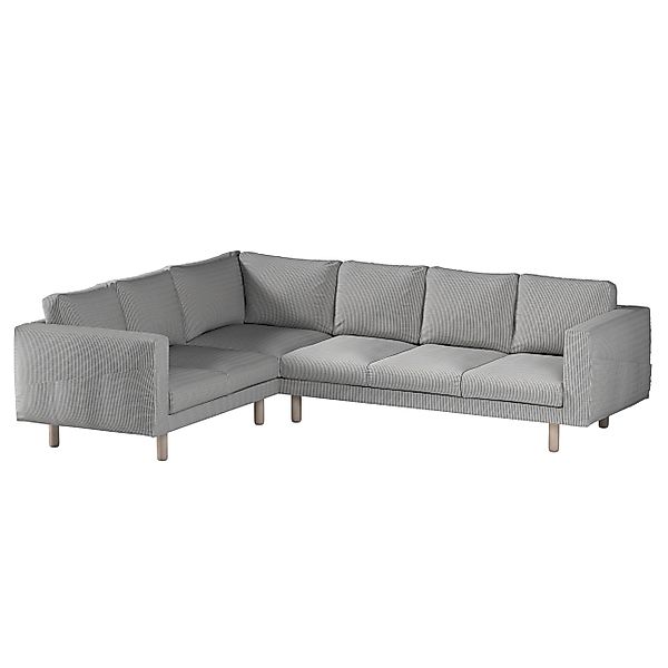 Bezug für Norsborg 5-Sitzer Ecksofa, schwarz-beige, Norsborg 5-Sitzer Eckso günstig online kaufen
