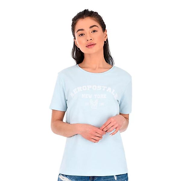 Aeropostale Bulldog Kurzärmeliges T-shirt M Light Blue günstig online kaufen