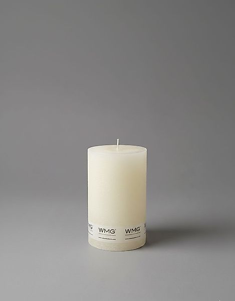 Stumpenkerze Rustikal Höhe 10 cm, Durchmesser 7 cm Ivory günstig online kaufen