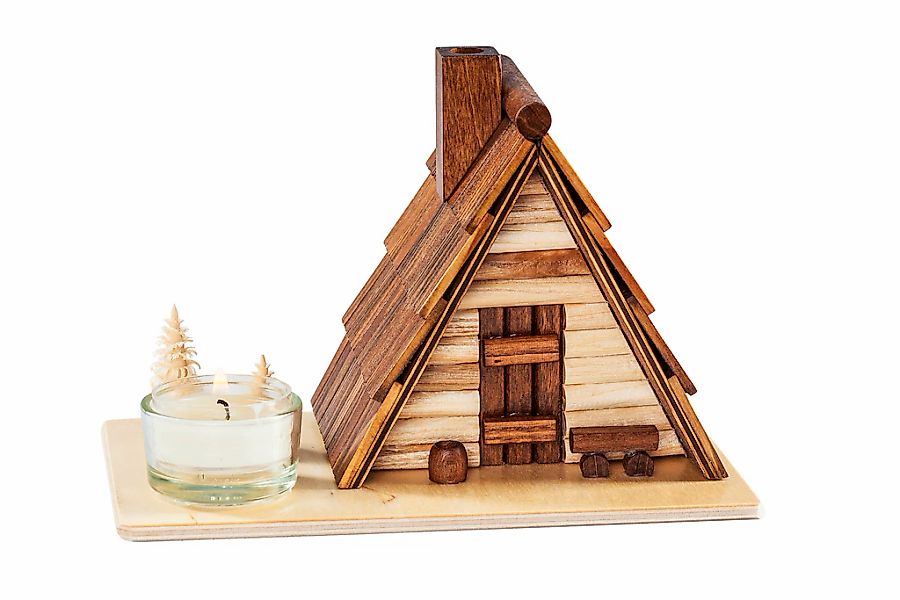 SAICO Original Räuchermännchen "Räucherhaus, Schutzhütte, für ein Teelicht" günstig online kaufen
