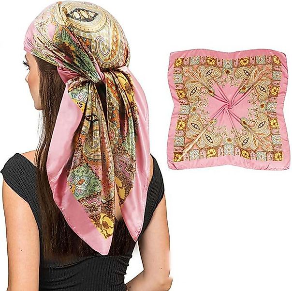 Coonoor Halstuch 90x90cm Seide Kopftuch Bandanas günstig online kaufen