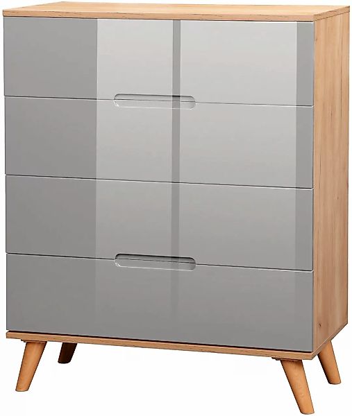andas Schubkastenkommode "Lund Schlafzimmerschrank Wäscheschrank mit hochgl günstig online kaufen