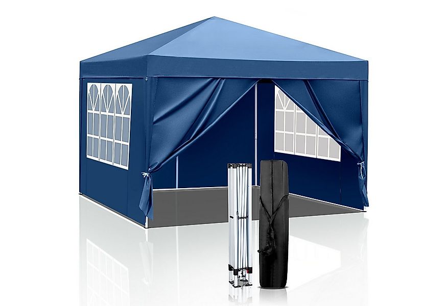 LALAHO Faltpavillon 3x3 m Gartenpavillon mit 4 seitenteilen Pop Up Pavillon günstig online kaufen