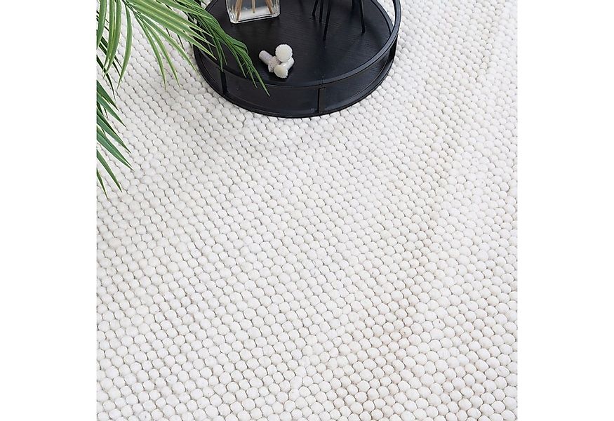 Consilio Concept Designteppich WOOLY Teppich Wohnzimmer Wolle Designer Natu günstig online kaufen