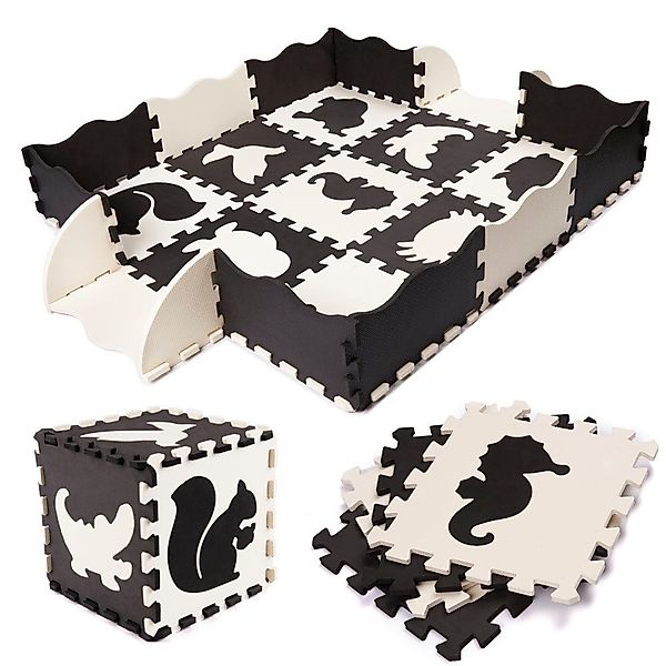 LA CUTE Puzzle Kinderpuzzle Tierische Lernmatte günstig online kaufen