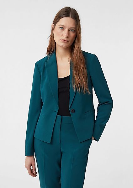 comma Jackenblazer Indoor-Blazer Taillierter Crêpe-Blazer günstig online kaufen