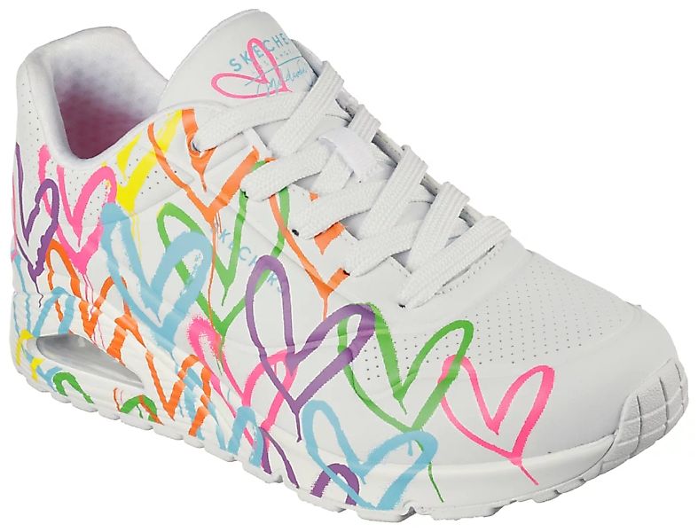 Skechers Sneaker "UNO - HIGHLIGHT LOVE", mit farbenfrohen Herzchen-Print günstig online kaufen