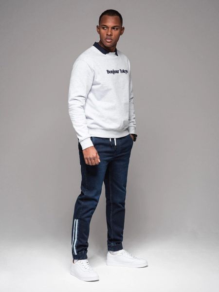 OMBRE Jeggings Herren-Jogginghose aus Denim mit günstig online kaufen