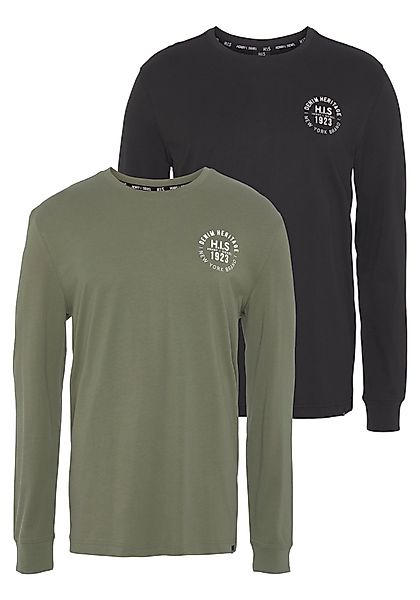 H.I.S Langarmshirt (Packung, 2-tlg., 2er-Pack) Langarm, günstig online kaufen
