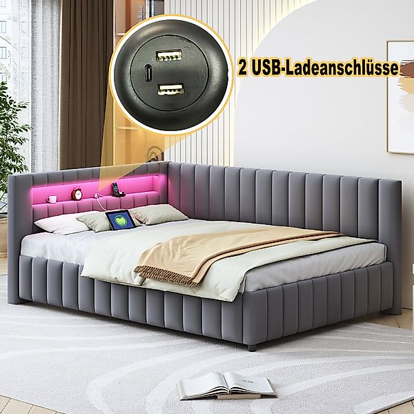 REDOM Polsterbett Schlafsofa Multifunktionsbett, Funktionsbett Stauraumbett günstig online kaufen