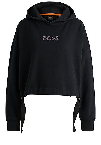 BOSS ORANGE Hoodie Eblousa mit kristallbesetztem Logo (1-tlg) günstig online kaufen