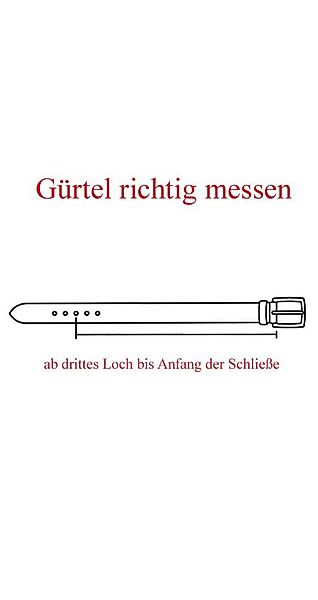 VITTOZZI Ledergürtel 973-MI-35, Gürtel, Milano 3,5cm günstig online kaufen