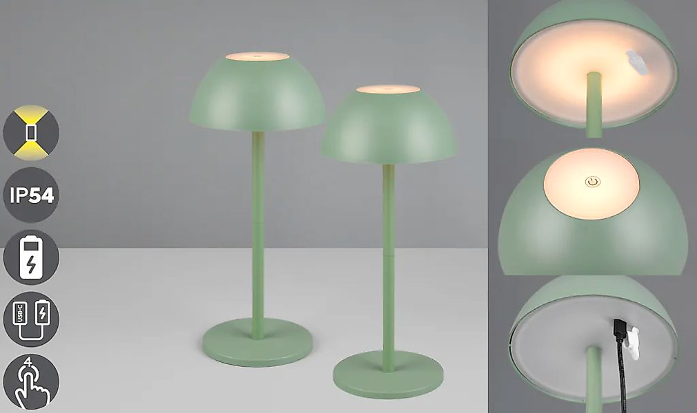 my home LED Außen-Tischleuchte "Abbey Tischleuchte 2er-Set" LED-Board 2 Stk günstig online kaufen