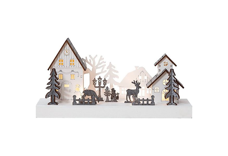 STAR TRADING LED Dekolicht Fauna, LED Winterdorf Fauna, 3D, Holz, Batterie, günstig online kaufen