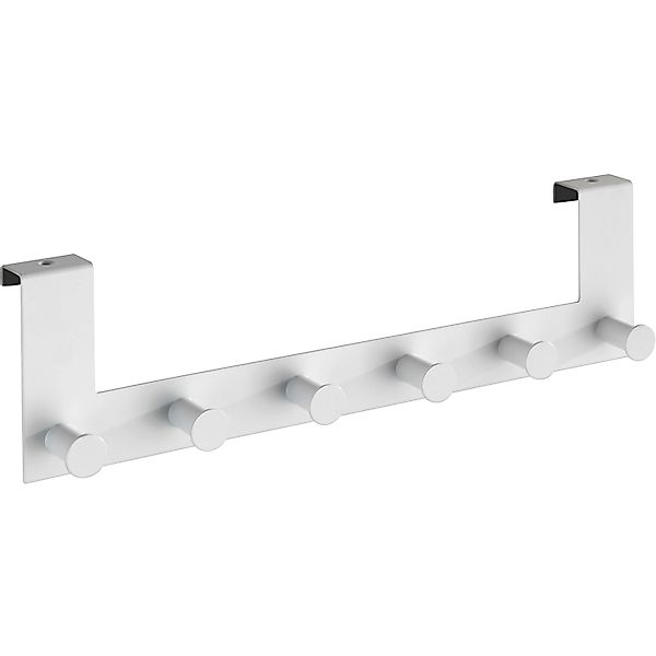 WENKO Hakenleiste Celano, 6 Haken, für Türfalzstärken bis 2 cm, BxTxH: 39x7 günstig online kaufen