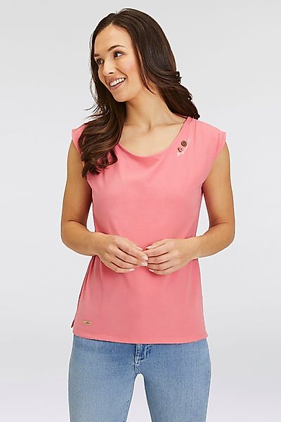 Ragwear Kurzarmshirt GREETA großer Rückenausschnitt mit günstig online kaufen
