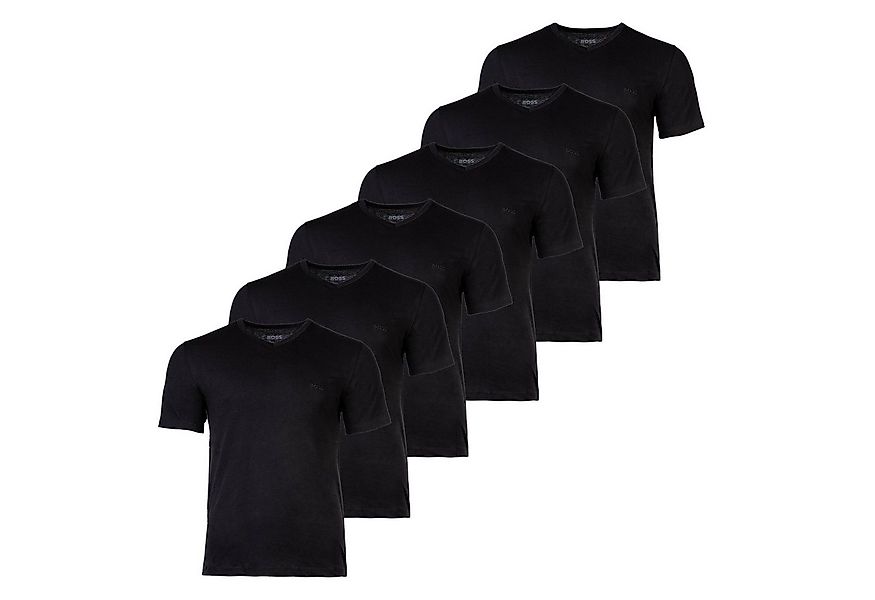 BOSS T-Shirt Herren T-Shirt 6er Pack Baumwolle (Packung, 6er Pack) günstig online kaufen