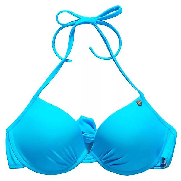 Superdry Santorini Cupped Bikini Oberteil M Turquoise günstig online kaufen