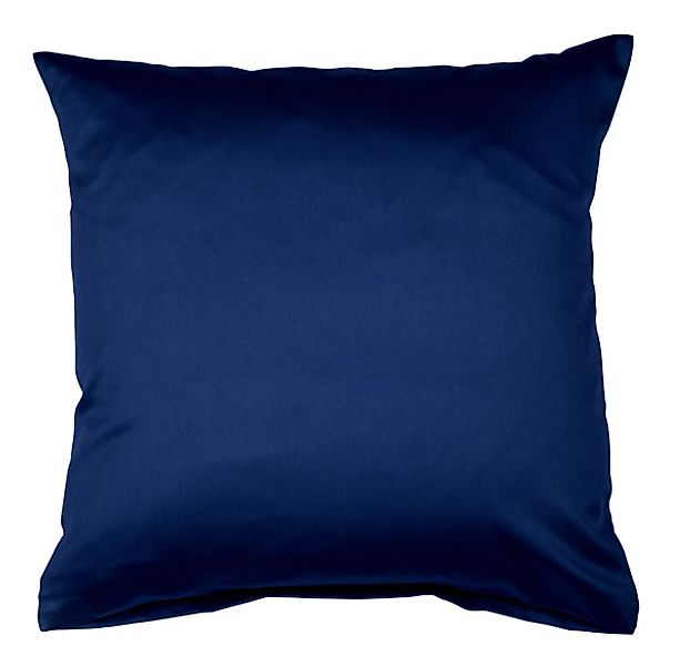 Janine Janine Mako-Satin Bettwäsche Colors 31001 marine Größe:  80x80 cm günstig online kaufen
