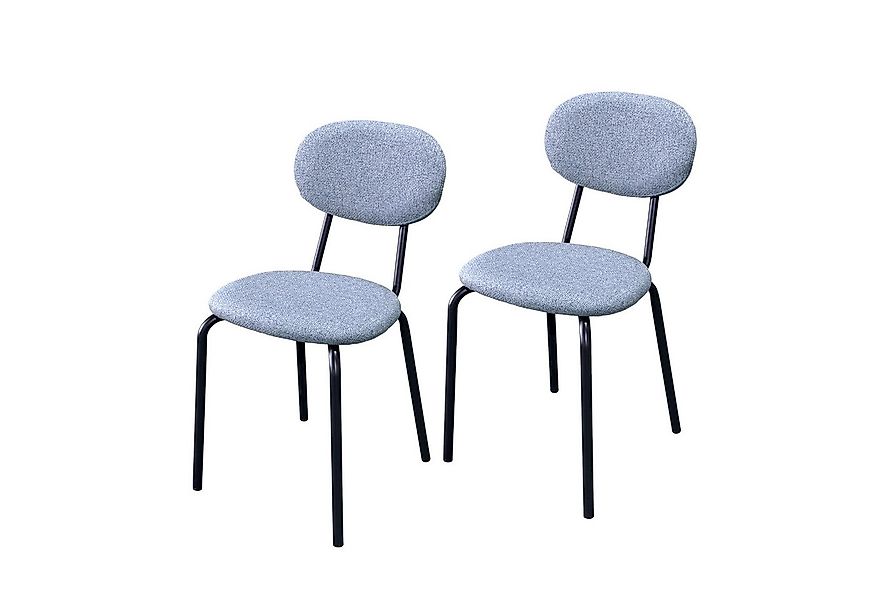 HTI-Living Esszimmerstuhl Stuhl Anella Grau 2er-Set (Set, 2 St), Esszimmers günstig online kaufen