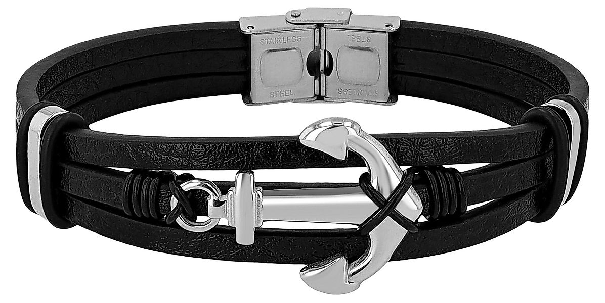 AKZENT Armband AK2190 Armband Echtleder schwarz günstig online kaufen