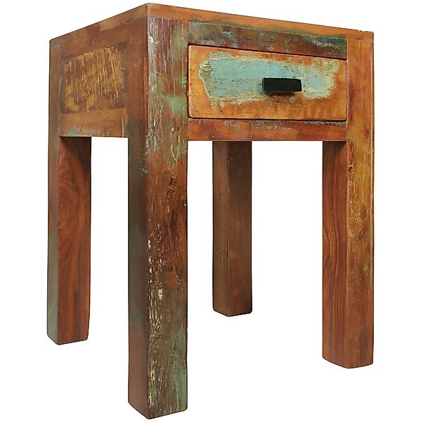 FINEBUY Nachttisch FB45318 (40x40x55 cm Mango günstig online kaufen