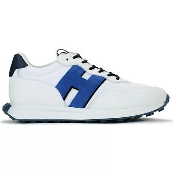 Hogan  Sneaker Sneaker  H601 aus weißem und blauem Leder und günstig online kaufen