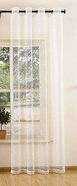 Gardinenbox Gardine (1 St), Ösen, transparent, Polyester, Netz Struktur Net günstig online kaufen