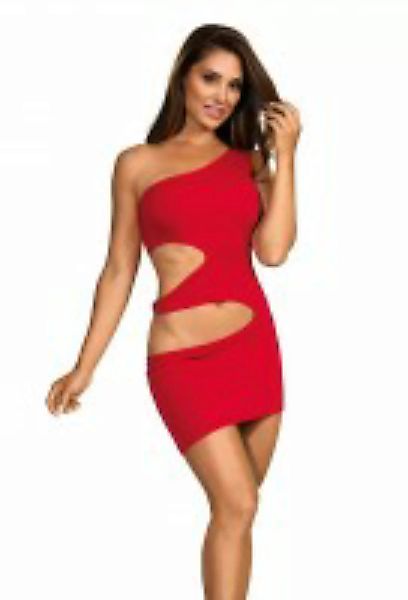 Rotes Kleid mit Cutouts günstig online kaufen