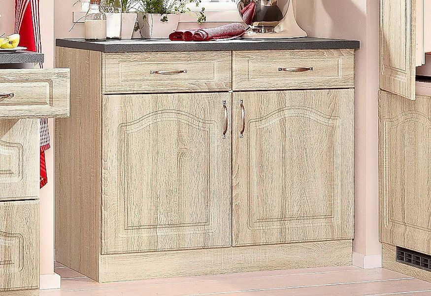 wiho Küchen Unterschrank "Linz", 100 cm breit, in Landhaus-Optik günstig online kaufen