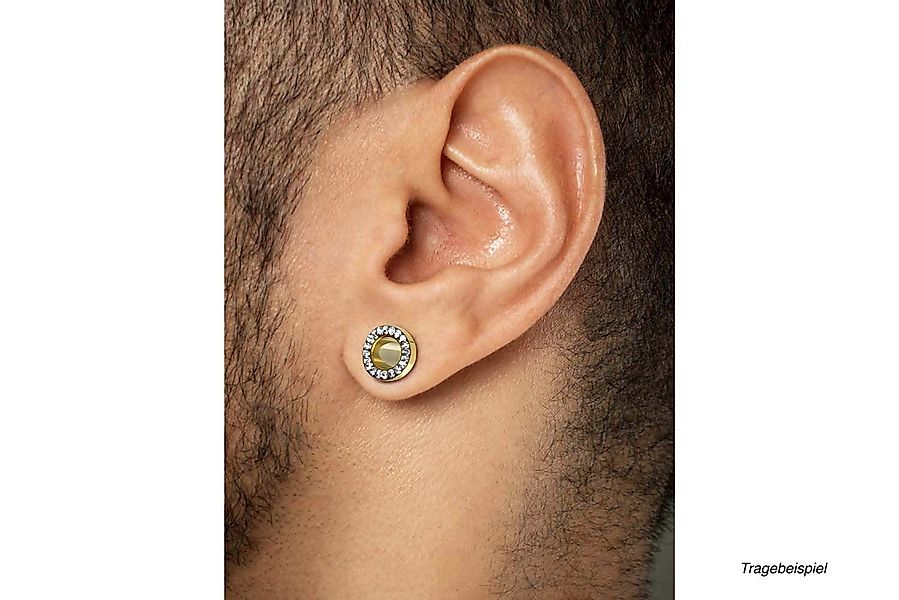 PIERCINGLINE Plug Chirurgenstahl Tunnel KRISTALLRAND EPOXY günstig online kaufen
