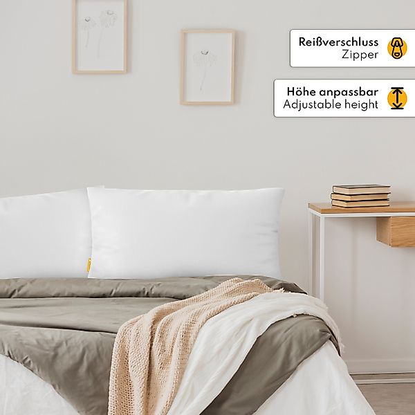 Gentle North Microfaserkissen Doppelpack Kopfkissen zum günstig online kaufen
