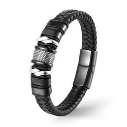 UNIQAL.de Lederarmband Lederarmband Herren "BLACK MAMBA" günstig online kaufen