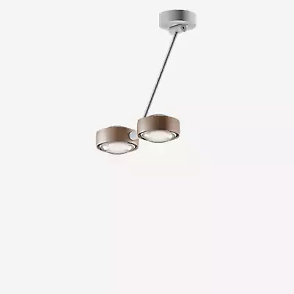 Occhio Sento Soffitto Doppio 40 Up D Deckenleuchte LED 2-flammig, Kopf gold günstig online kaufen