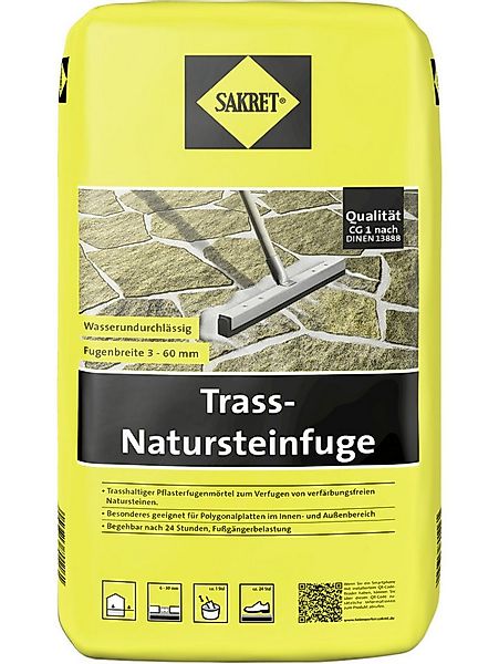 Sakret Fugenmörtel SAKRET Trass-Natursteinfuge 6 - 30 mm grau 5 kg günstig online kaufen