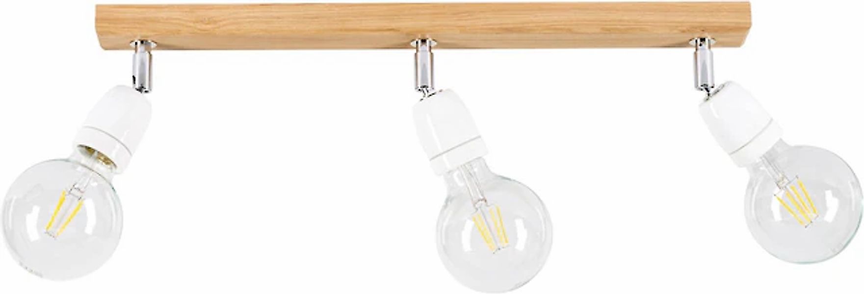 BRITOP LIGHTING Deckenleuchte »PORCIA WOOD«, 3 flammig, Leuchtmittel E27 günstig online kaufen