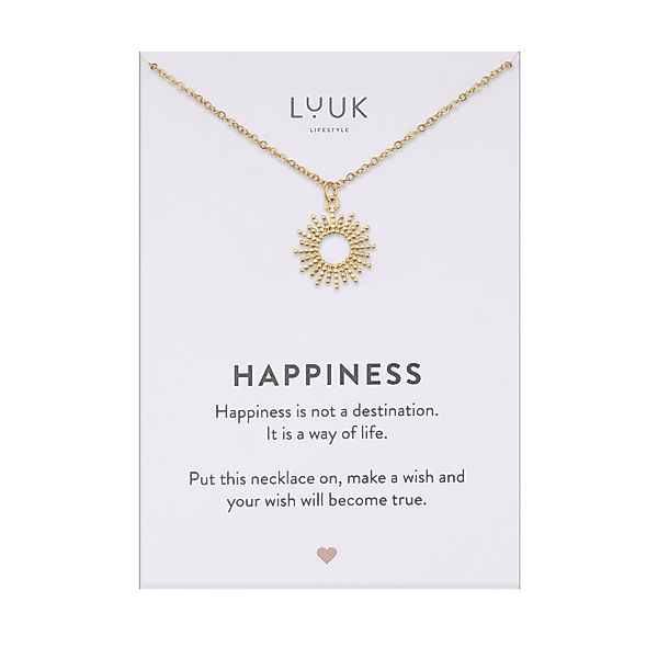 LUUK LIFESTYLE Kette mit Anhänger Sonne, günstig online kaufen