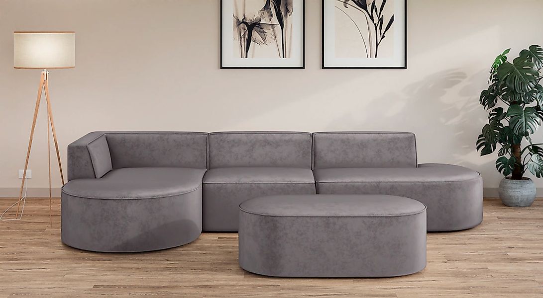 OTTO home Ecksofa "EIVIND Designer Sofa mit Ottomane rechts/links, B/T/H: 3 günstig online kaufen