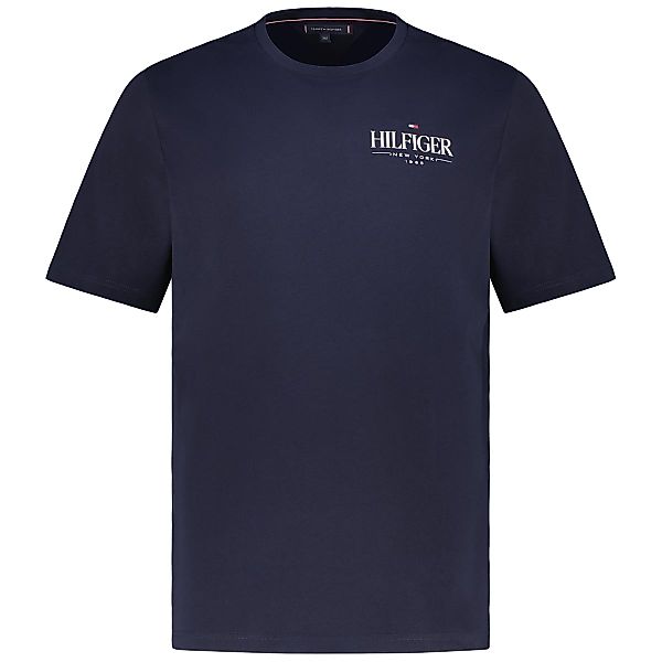 Tommy Hilfiger T-Shirt mit Label-Print Farbe marine Größe: 5XL günstig online kaufen