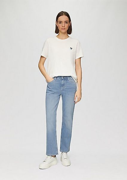s.Oliver Gerade Jeans s.Oliver - Jeans Karolin - Regular Fit, Mid Rise, Str günstig online kaufen