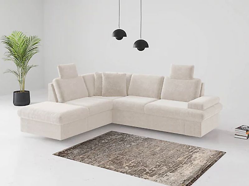 sit&more Ecksofa »Moreno«, mit Armteilverstellung,wahlweise mit Bettfunktio günstig online kaufen