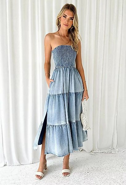 SEGUEN Sommerkleid Sommer Frauen Temperament Elegante Saum Spleißen Kleider günstig online kaufen