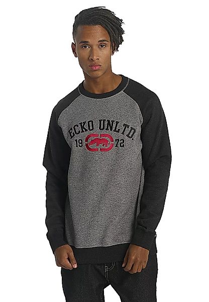 Ecko Unltd Sweatshirt Herren FIRST AVENUE CREWNECK Grau Grey Black günstig online kaufen