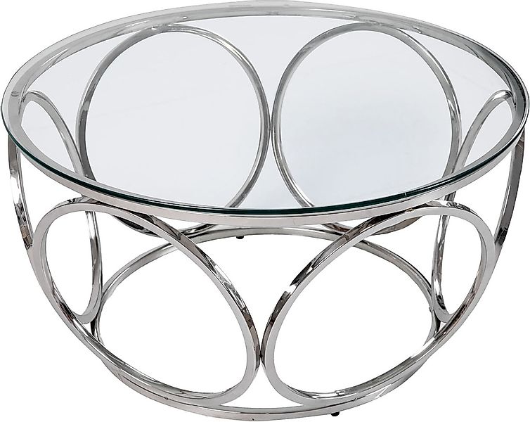 SalesFever Couchtisch "Couchtisch im eleganten Stil", mit Design-Gestell au günstig online kaufen