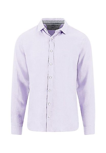 FYNCH-HATTON Leinenhemd mit Logo Stickerei günstig online kaufen